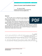 Stress Distributions of Lower Limb Prosthetic Socket: Dr. Samera K. Radi