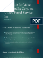 FedEx vs. UPS Case Analysis