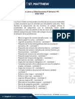 5° - Lista de Útiles 23-24 (Anterior 4°)