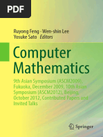 Computer Mathematics: Ruyong Feng Wen-Shin Lee Yosuke Sato Editors