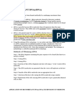 Recombinant Dna Technology