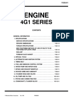 (TM) Mitsubishi Manual de Motor Mitsubishi Lancer cb1 y ck1 Motor 4g13 1995 en Ingles