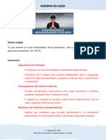 AMOSTRA - Lição 08 Confessando e Abandonando o Pecado