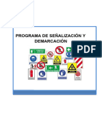 Programa Señalizacion y Demarcacion