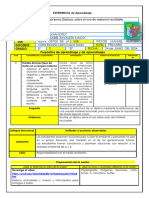 5º DIA - 1 - SEMANA - 1 - COM - Elaboramos Dípticos Sobre El Uso de Material Reciclable.