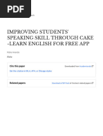 Improving Students Skill Trough Cake App