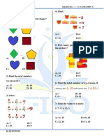 Category 1 - BISO IQ - Grade KG - 1 - 2