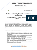 POLITICA AMBIENTAL y Seguridad Modificado DE LA EMPRESA