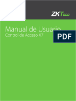 ZK-X7 Acceso Interno Manual de Usuario