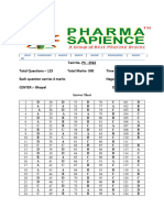 Answer Sheet 6TH SEM PS 2562