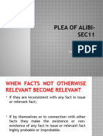 Plea of Alibi - Sec11