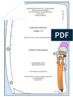 Análisis de Monografía