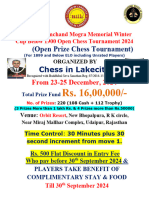 Final Dec Open Prize 3rd PC Mogra Lakecity Open Prize