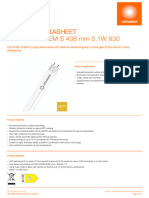 LED TUBE T8 EM S 438 MM 5.1W 830 en