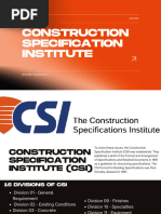 Building Specification