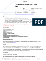 Maintain Credit Checks For SAP Credit Management (FSCM)