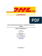 Power Saving Initiatives - DHL Express