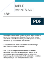 Negotiable Instruments Act, 1881