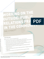 An Introduction To Public Relations and Communicat... - (Chapter 7 Working On The Outside Public Relations Practice in The Comm... )