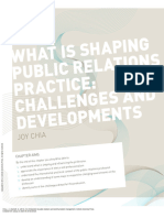 An Introduction To Public Relations and Communicat... - (Chapter 2 What Is Shaping Public Relations Practice Challenges and Dev... )