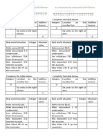 Integers Worksheet (Grade 6 Maths)