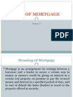 Notes On Law of Mortgage - DL II