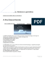 A Ilha Desconhecida - Faciletrando 9 Ano