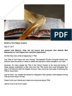 Guide To Yom Kippur Prayers