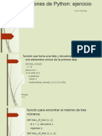 Funciones de Python - Ejercicios: Mrs.S.Karthiga