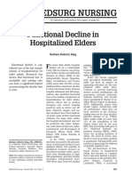 Functional Decline in Hospitalized Elders: Medsurg Nursing