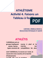 Activité D'athlétisme 4. Faisons Un Tableau À Feuilles Mobiles : Capuno, Ermela Rhos B. Éducation Physique Et Santé