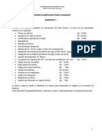 Ejercicios para Su Resolucion Contabilidad Empresarial I