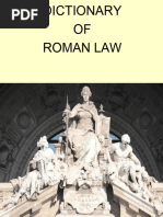 Roman Law Dictionary