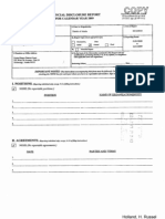 Russel H Holland Financial Disclosure Report For 2009