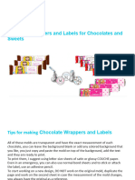 18 TEMPLATES Label and Wrappers Chocolate and Sweets