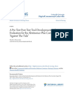 A Pre-Test Post-Test Tool Development and Evaluation For The Abst