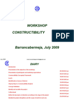 Methodology To Develop Constructibility Workshop