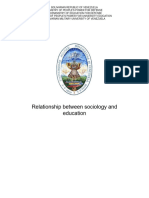 Relationship Between Sociology and Education