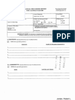 Robert L Jordan Financial Disclosure Report For 2009