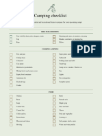 Camping Checklist