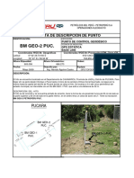 3.2 - Ficha Geodésica - Descripción BM GEO-2 PUC