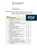 #1 - Self Assessment Checklist CVS