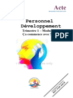 Développement Personnel Q1 M1