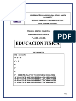 Plan de Area de Educacion Fisica Acondes - 2.024