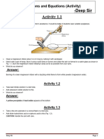 Chemical Reactions and Equations (Activity)