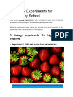 5 Biology Experiments For Secondary School