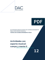 PDF. Actividades Especializadas de Acondicionamiento Físico Con Soporte Musical. Tema 12