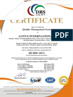 ISO Certificate