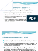 Relación Empresa y Sociedad