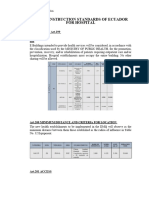 Inen Construction Standards of Ecuador For Hospital